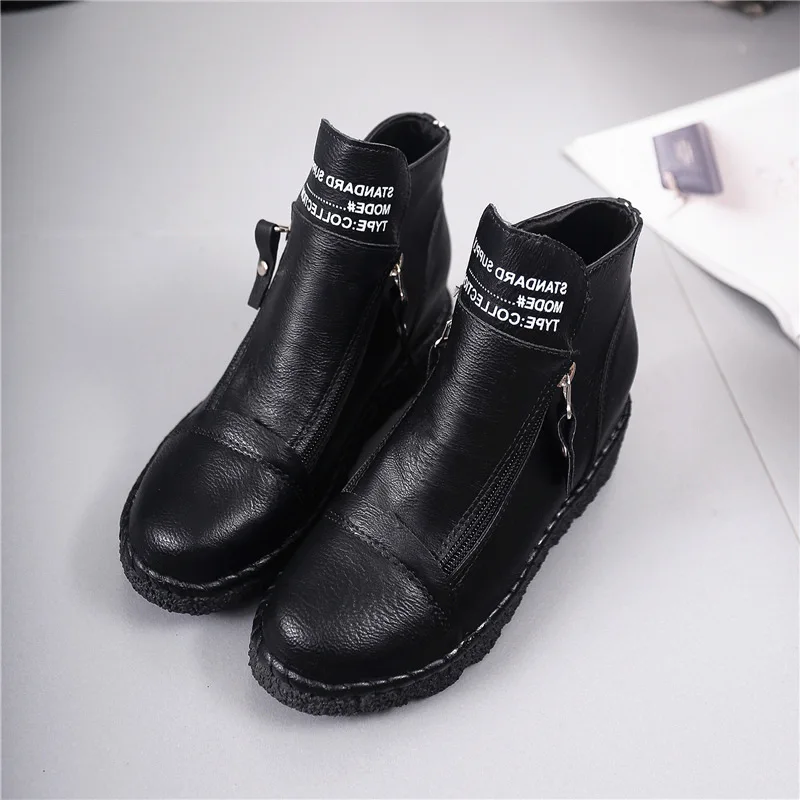 Women Chelsea Boots 2021 Spring Autumn Flat Zipper Ankle Boots Ladies Thick Sole Platform Booties Female New Fashion
Women Chelsea Boots 2021 Spring Autumn Flat Zipper Ankle Boots Ladies Thick Sole Platform Booties Female New Fashion