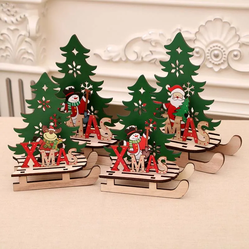 Wooden Christmas Sleigh Decorations Santa Claus Xmas Snowman Elk Skiing Ornaments Merry Christmas Party Decor For Home Table
Wooden Christmas Sleigh Decorations Santa Claus Xmas Snowman Elk Skiing Ornaments Merry Christmas Party Decor For Home Table