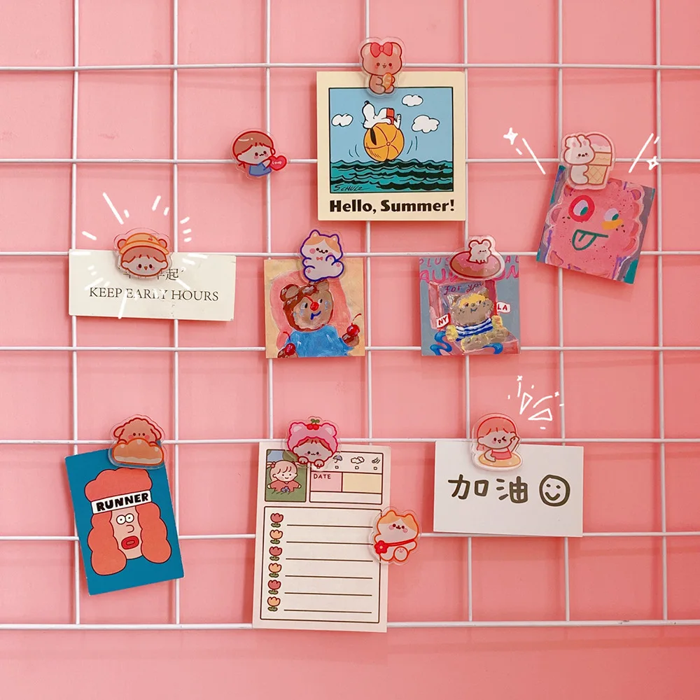 6pcs Kawaii Clips Acrylic Memo Clip Memo Clip Photo Postcard Clip Cute Cartoon Transparent Desktop Clip
6pcs Kawaii Clips Acrylic Memo Clip Memo Clip Photo Postcard Clip Cute Cartoon Transparent Desktop Clip