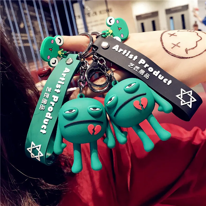 Cute Cartoon Frog Doll Keychains Accessories Sad Frog Key Chains Bag Pendant Decoration Key Rings Ornaments Small Gifts
Cute Cartoon Frog Doll Keychains Accessories Sad Frog Key Chains Bag Pendant Decoration Key Rings Ornaments Small Gifts