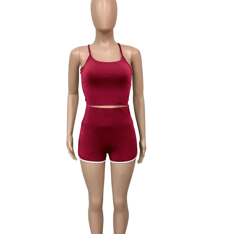 Summer Basic Tank Shorts two-piece set women's sleeveless casual fashion strap casual two-piece sets suit sports streetwear
Summer Basic Tank Shorts two-piece set women's sleeveless casual fashion strap casual two-piece sets suit sports streetwear
