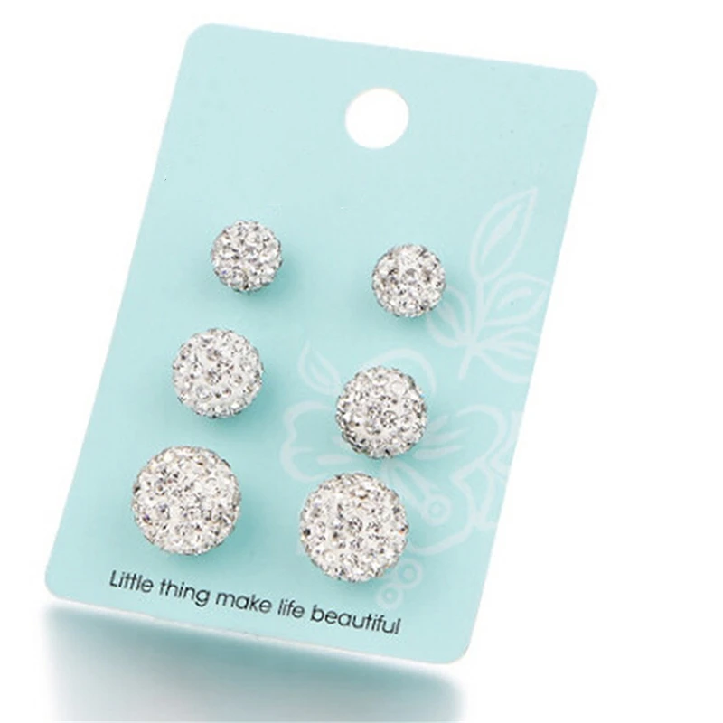New Trendy Korean Earrings Shiny 6mm/8mm/10mm Ball Crystal Stud Earring For Women Wholesale Fashion Jewelry
New Trendy Korean Earrings Shiny 6mm/8mm/10mm Ball Crystal Stud Earring For Women Wholesale Fashion Jewelry