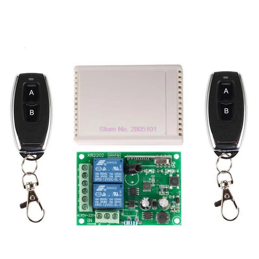 dhl or fedex 100pcs 433Mhz Universal Wireless Remote Control Switch AC 250V 110V 220V 2CH Relay Receiver Module and 2pcs RF
dhl or fedex 100pcs 433Mhz Universal Wireless Remote Control Switch AC 250V 110V 220V 2CH Relay Receiver Module and 2pcs RF