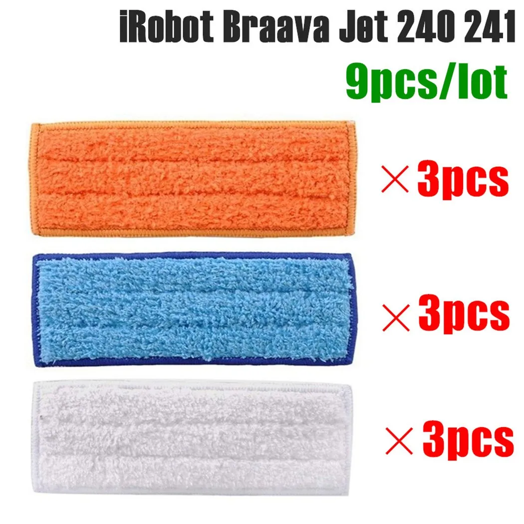 9 Pcs Washable Mopping Mat For IRobot 240 241 Vacuum Cleaner Parts Sweeper Robot Cleaning Accessories Vacuum Mops For Home
9 Pcs Washable Mopping Mat For IRobot 240 241 Vacuum Cleaner Parts Sweeper Robot Cleaning Accessories Vacuum Mops For Home