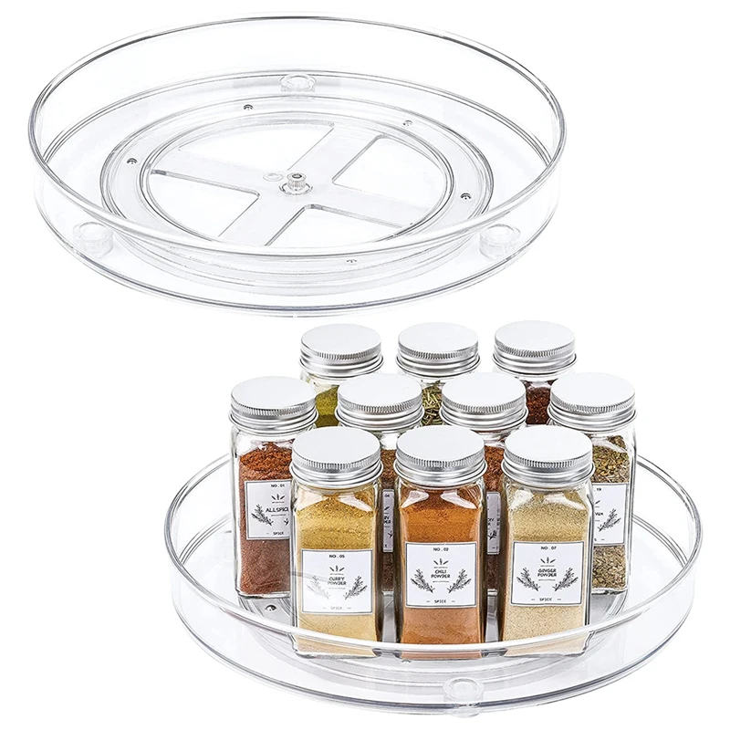 Clear Lazy Susan Organizer,Turntable Spice Rack for Cabinets Kitchen,Bathroom,Pantry Organization and Storage
Clear Lazy Susan Organizer,Turntable Spice Rack for Cabinets Kitchen,Bathroom,Pantry Organization and Storage