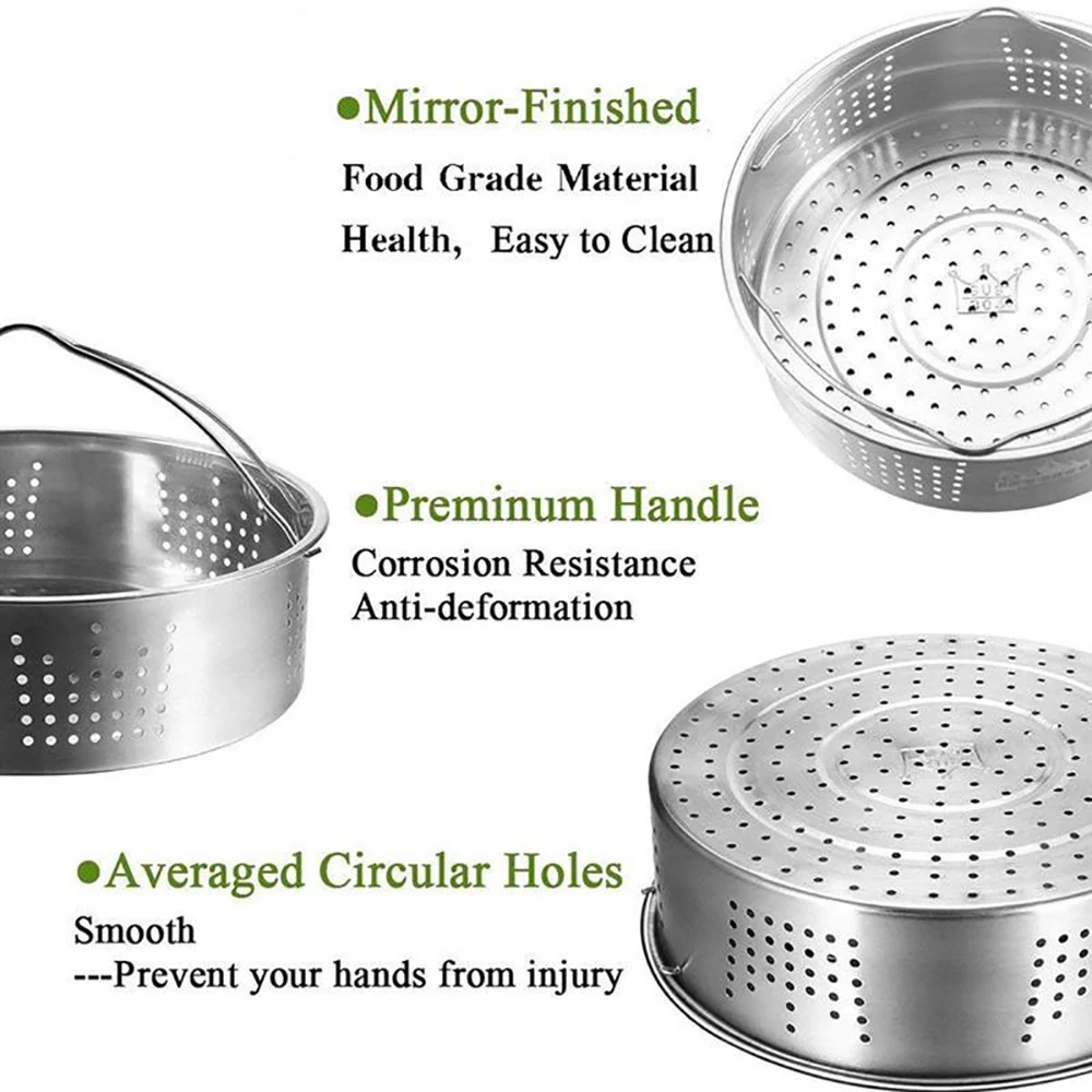 3 Pcs/Set Kitchen Tools Stainless Steel Steamer Multifunctional Steaming Tray Stand Kitchen Cooking Food Accessories
3 Pcs/Set Kitchen Tools Stainless Steel Steamer Multifunctional Steaming Tray Stand Kitchen Cooking Food Accessories