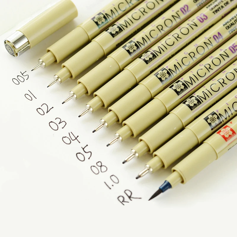7/9pcs Sakura Liner Pen Set Waterproof Black Fineliner Micron Pen Design Sketch Drawing Marker Artist Markers School Supplies
7/9pcs Sakura Liner Pen Set Waterproof Black Fineliner Micron Pen Design Sketch Drawing Marker Artist Markers School Supplies