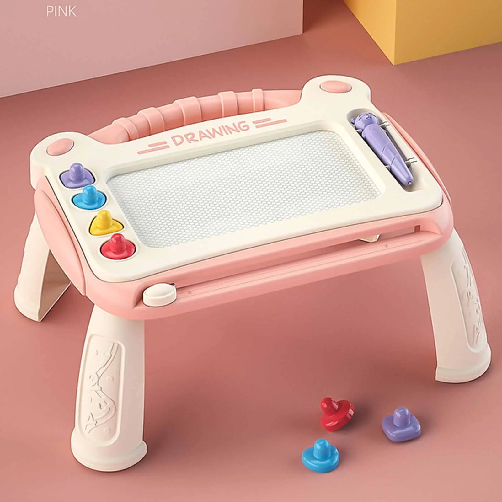 New 2021 Portable Magic Painting Board Children Magnetic Drawing Desk With 4 Stamps 1 Writing Pen 4 Desk Legs Baby Toys Set
New 2021 Portable Magic Painting Board Children Magnetic Drawing Desk With 4 Stamps 1 Writing Pen 4 Desk Legs Baby Toys Set