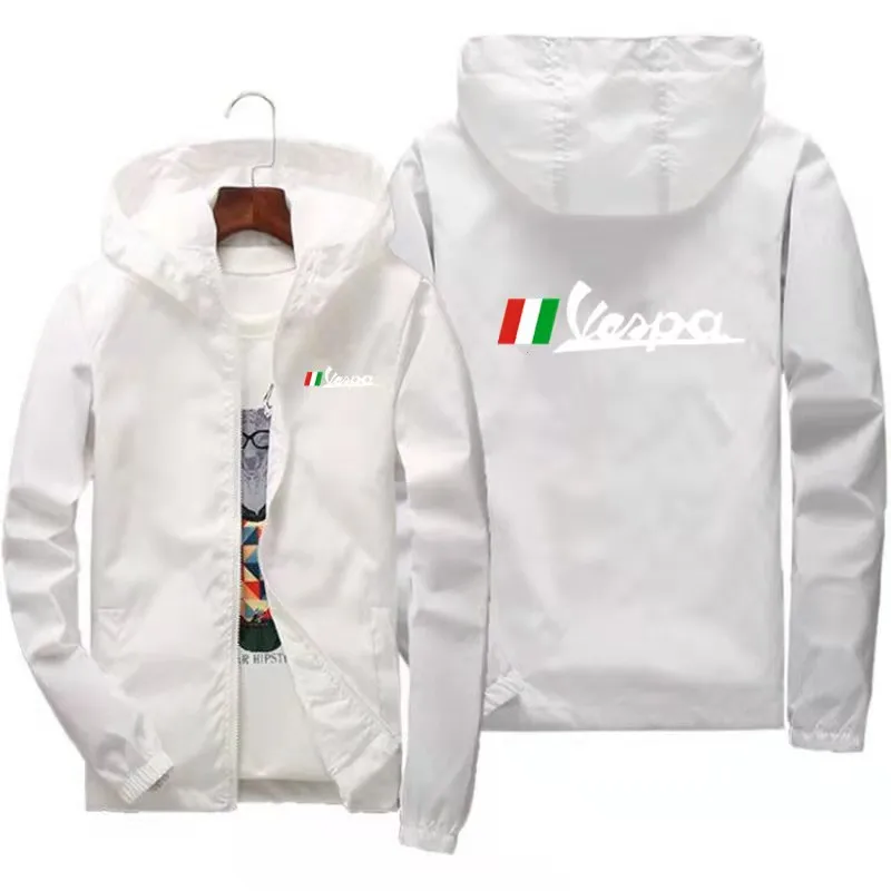 2021 Summer Vespa Battery Car Car LogoNew Men's Casual Bomber Jacket Fashion Outdoor Ultra-Thin Zipper Sports Sunscreen Clot
2021 Summer Vespa Battery Car Car LogoNew Men's Casual Bomber Jacket Fashion Outdoor Ultra-Thin Zipper Sports Sunscreen Clot