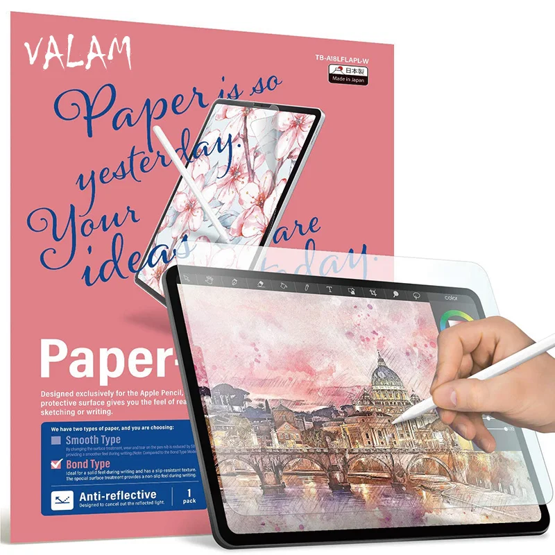 Pet paint writing film, For apple iPad Pro 12,9, 112020, 10,5, 9,7, air4, 10,2, matte, anti glare
Pet paint writing film, For apple iPad Pro 12,9, 112020, 10,5, 9,7, air4, 10,2, matte, anti glare