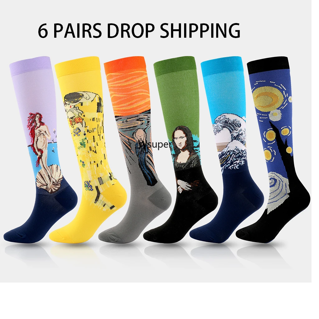 Halloween Sock Men Sports Compression Socks New Famous Paintings 6 PAIRS Running Cycling Socks Compression Socks Dropshipping
Halloween Sock Men Sports Compression Socks New Famous Paintings 6 PAIRS Running Cycling Socks Compression Socks Dropshipping