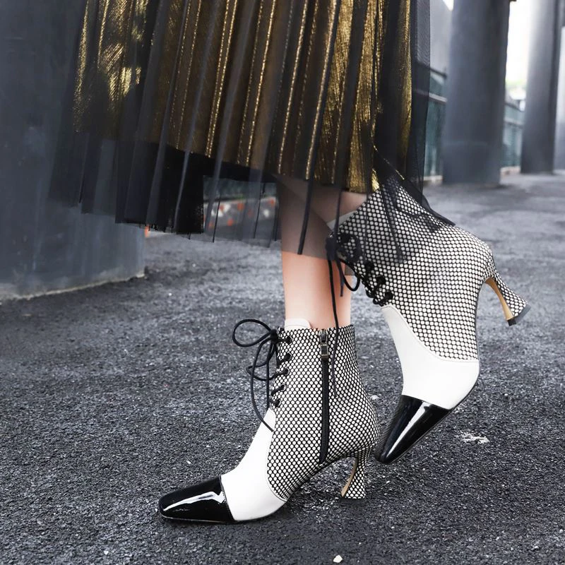 KemeKiss Genuine Leather Women Short Boots Winter Lacing Ankle Boots For Women Shoes Mixed Color Ladies Footwear Size 34-39
KemeKiss Genuine Leather Women Short Boots Winter Lacing Ankle Boots For Women Shoes Mixed Color Ladies Footwear Size 34-39