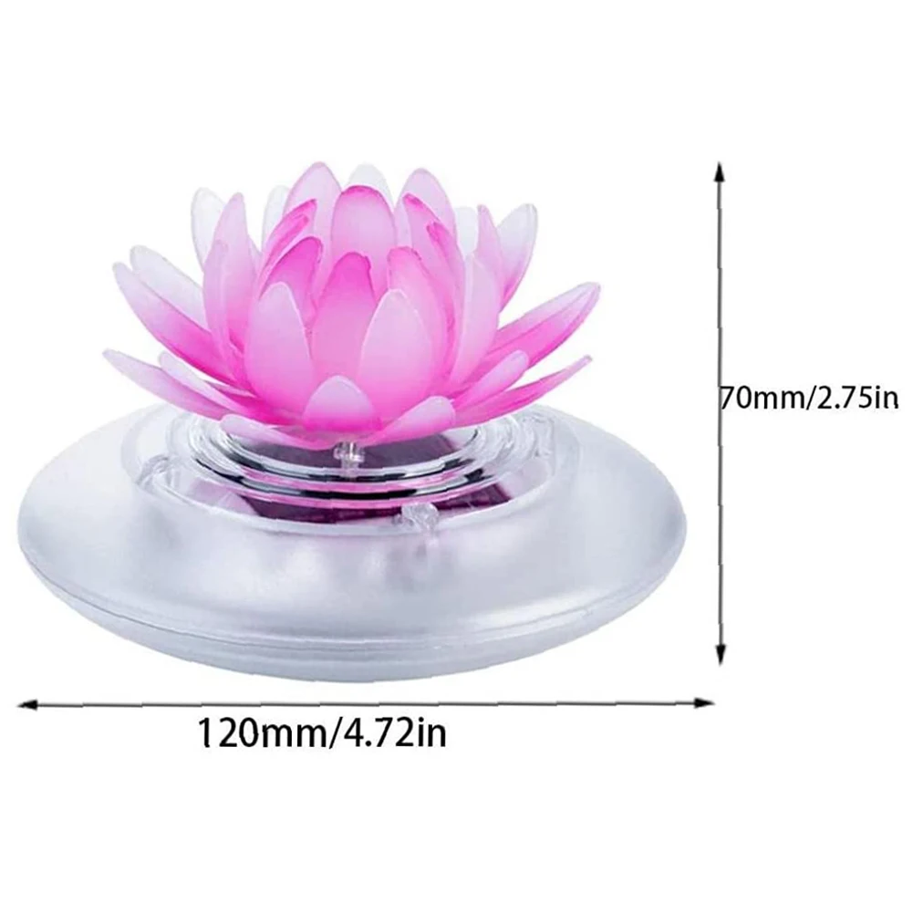 LED Solar Lotus Light Pool Floating Flower Colorful Lamps Waterproof Garden Lawn Lamps Yard Art Ornament for Home CourtyardDecor
LED Solar Lotus Light Pool Floating Flower Colorful Lamps Waterproof Garden Lawn Lamps Yard Art Ornament for Home CourtyardDecor