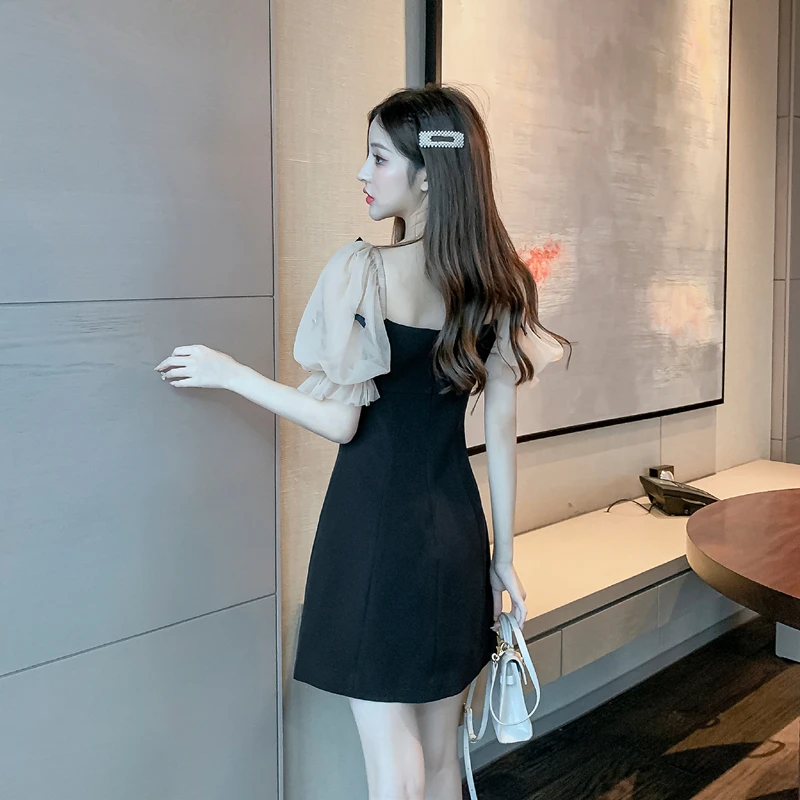 COIGARSAM Women one-piece dress korean New Summer High Waist Dresses Black 6329
COIGARSAM Women one-piece dress korean New Summer High Waist Dresses Black 6329