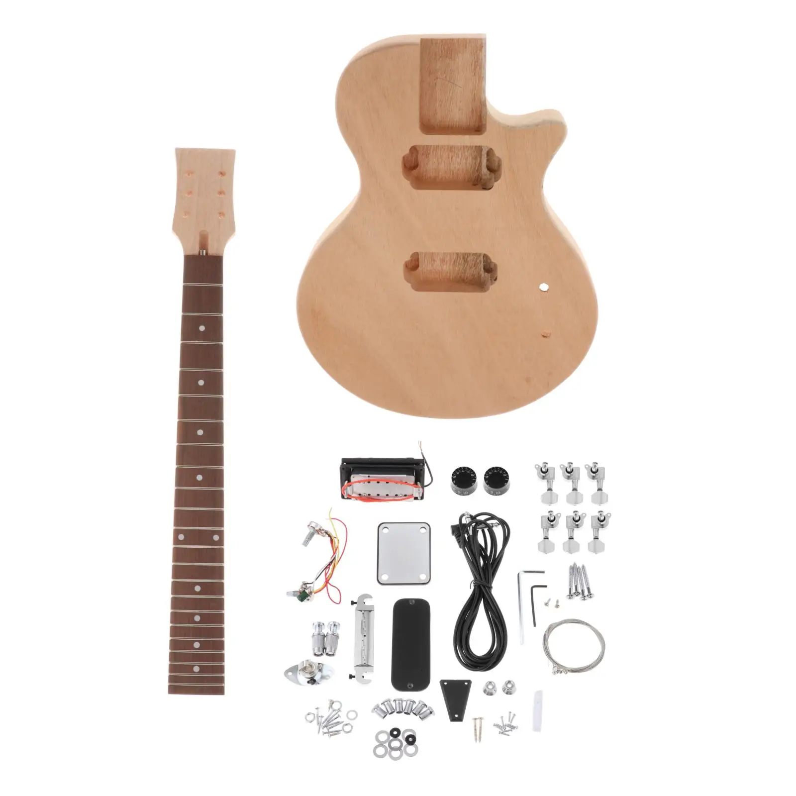 Unfinished DIY Electric Guitar Kit Mahogany Body Rosewood Fingerboard Guitar Neck Luthier Gift Semi Hollow Guitar Body
Unfinished DIY Electric Guitar Kit Mahogany Body Rosewood Fingerboard Guitar Neck Luthier Gift Semi Hollow Guitar Body