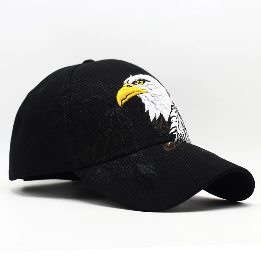Бейсболка LIBERWOOD с изображением орела и перьев Мужская кепка Кепка вышитым орлом