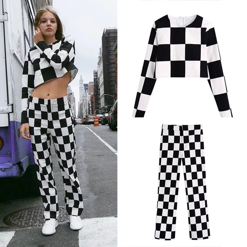 Unizera 2021 Za women's fall new versatile fashion check print slim fit jacket + vintage fashion check high waist pants
Unizera 2021 Za women's fall new versatile fashion check print slim fit jacket + vintage fashion check high waist pants
