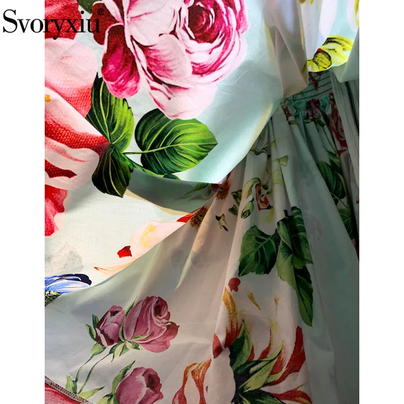 Waist Custom Button Blue Flower Print Runway Cotton Short Dress Sexy Off Shoulder Summer Holiday Dress Women's Elastic
Waist Custom Button Blue Flower Print Runway Cotton Short Dress Sexy Off Shoulder Summer Holiday Dress Women's Elastic