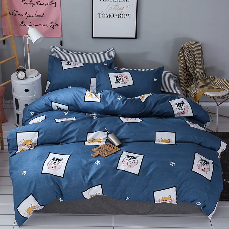 HUSKY comforter bedding set kids luxury blue duvet cover set boy girl bed linen queen king single bedspread puppy dog bed coverz
HUSKY comforter bedding set kids luxury blue duvet cover set boy girl bed linen queen king single bedspread puppy dog bed coverz