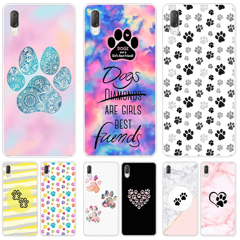 Чехол Best Friends Dog Paw для Sony Xperia X XA XA1 XA2 Ultra L1 L2 L3 XZ3 M4 Aqua Z3 Z5 Premium E5 XZ XZ1 XZ2 компактный