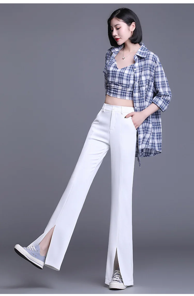 Summer High Waist Zipper Fly Wide Leg Suit Pants Women Fashion Elegant Korean Plus Size Loose Office Lady Casual Trouser 8130
Summer High Waist Zipper Fly Wide Leg Suit Pants Women Fashion Elegant Korean Plus Size Loose Office Lady Casual Trouser 8130