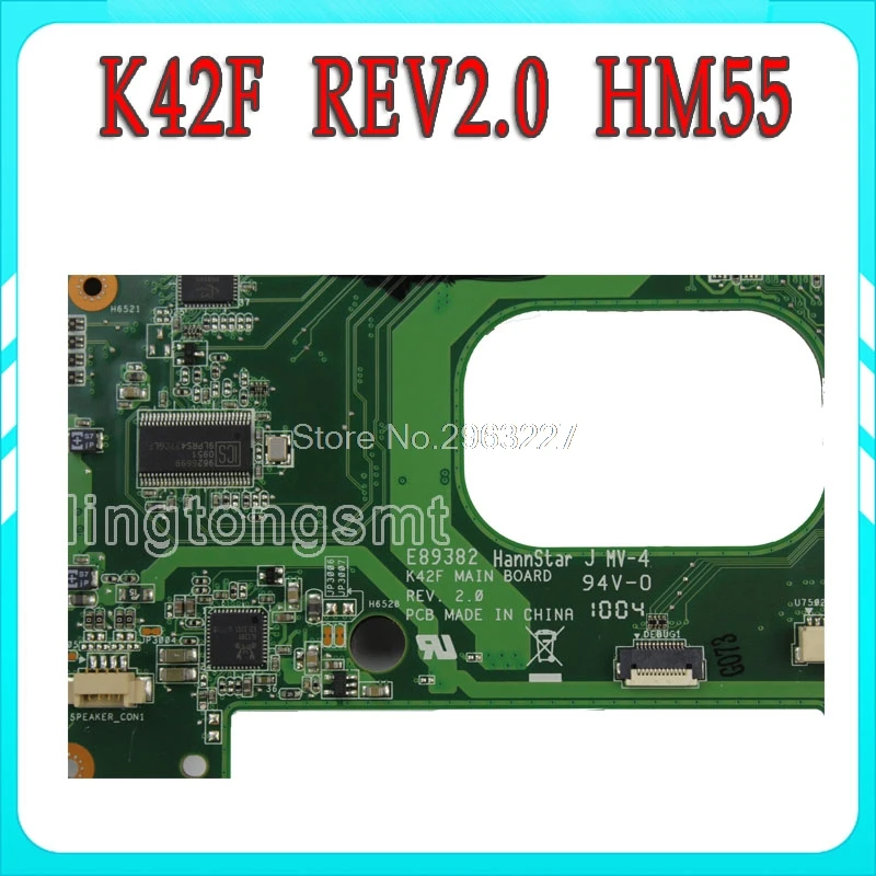 K42F Rev 2.0 GMA HD USB2.0 HM55 PGA989 DDR3 VRAM Main Board For Asus K42F Notebook Motherboard P42F 100% fully tested
K42F Rev 2.0 GMA HD USB2.0 HM55 PGA989 DDR3 VRAM Main Board For Asus K42F Notebook Motherboard P42F 100% fully tested