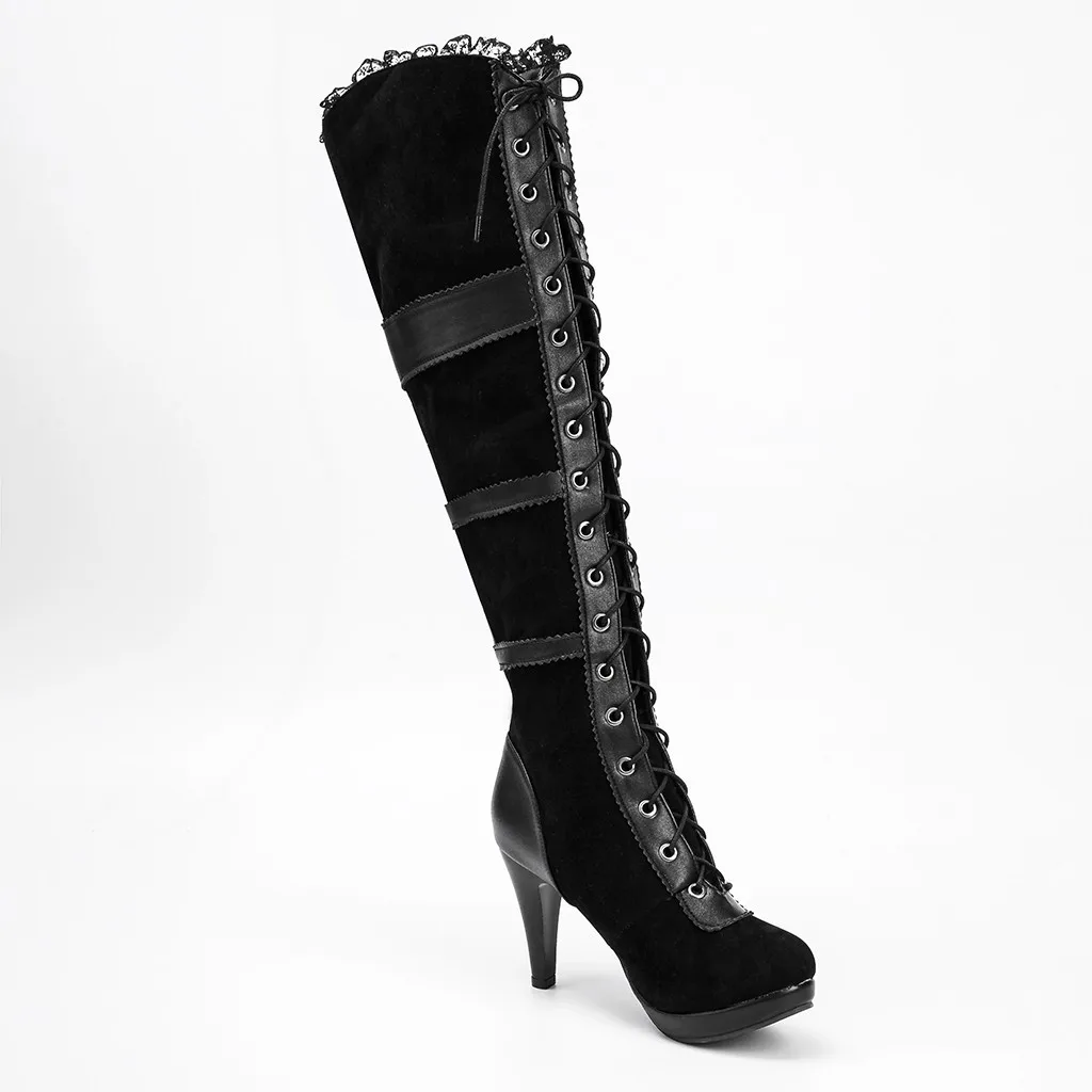 High Over the knee Elastic Boots Bow Boots Bandage Women Sexy Stitching Stocking Sock Shoes Pumps
High Over the knee Elastic Boots Bow Boots Bandage Women Sexy Stitching Stocking Sock Shoes Pumps
