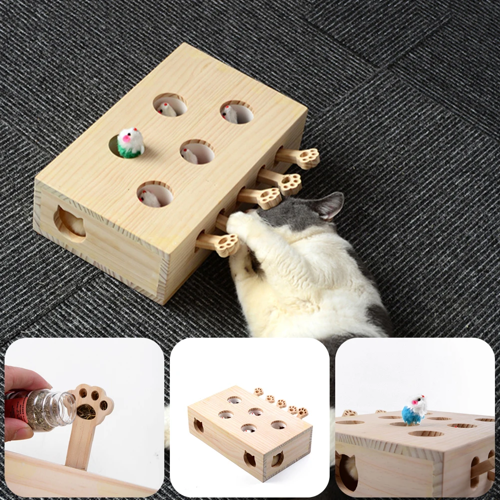 Кошка Охота игрушки Chase Мышь из массива дерева интерактивный лабиринт ПЭТ хит хомяк с 5 с круглыми Мышь отверстие поймать укус кошачьей заба...
Кошка Охота игрушки Chase Мышь из массива дерева интерактивный лабиринт ПЭТ хит хомяк с 5 с круглыми Мышь отверстие поймать укус кошачьей заба...