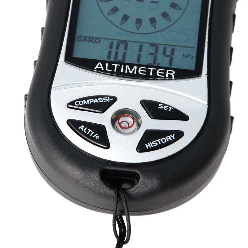 Digital 8 in 1 LCD Compass Barometer Altimeter Thermo Temperature Clock Calendar
Digital 8 in 1 LCD Compass Barometer Altimeter Thermo Temperature Clock Calendar