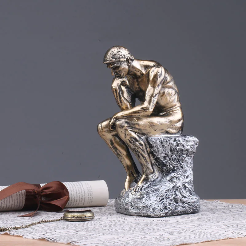 Abstract Resin Thinker Sculpture Figurines for Interior Nordic Character Statue Home Living Room Decoration Furniture Decoration
Abstract Resin Thinker Sculpture Figurines for Interior Nordic Character Statue Home Living Room Decoration Furniture Decoration