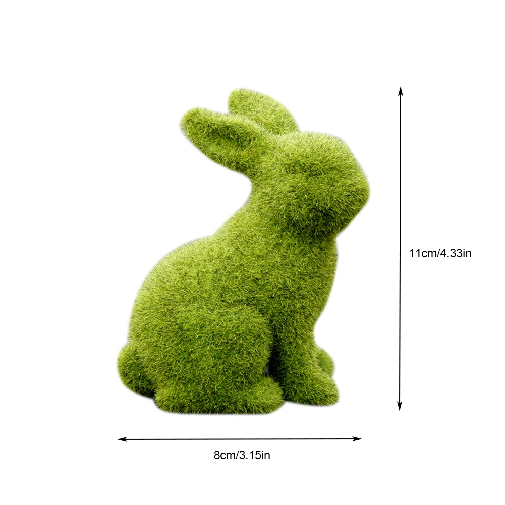 Easter Furry Flocked Bunny Easter Simulation Rabbit Green Resin Ornaments Rabbit Spring Table Garden Decorations
Easter Furry Flocked Bunny Easter Simulation Rabbit Green Resin Ornaments Rabbit Spring Table Garden Decorations
