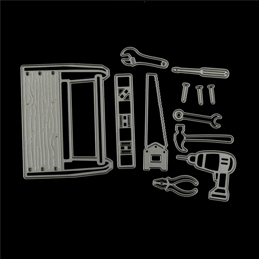 New 12pcs/Set Necessities In Tool Box Metal Cutting Dies Stencils For DIY Scrapbooking Photo Album Paper Cards Decorative Craft
New 12pcs/Set Necessities In Tool Box Metal Cutting Dies Stencils For DIY Scrapbooking Photo Album Paper Cards Decorative Craft