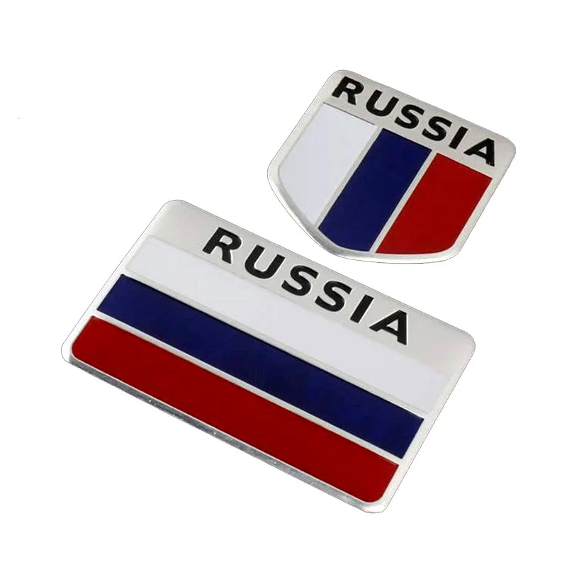 Наклейка с национальным флагом Российской Федерации для патриотических