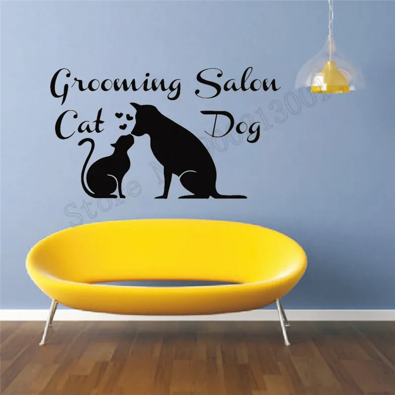 Grooming Salon Dog With Cat Wall Decoration Beauty Salon Poster Art Vinyl Removeable Ornament Modern Mural Decal LY785
Grooming Salon Dog With Cat Wall Decoration Beauty Salon Poster Art Vinyl Removeable Ornament Modern Mural Decal LY785