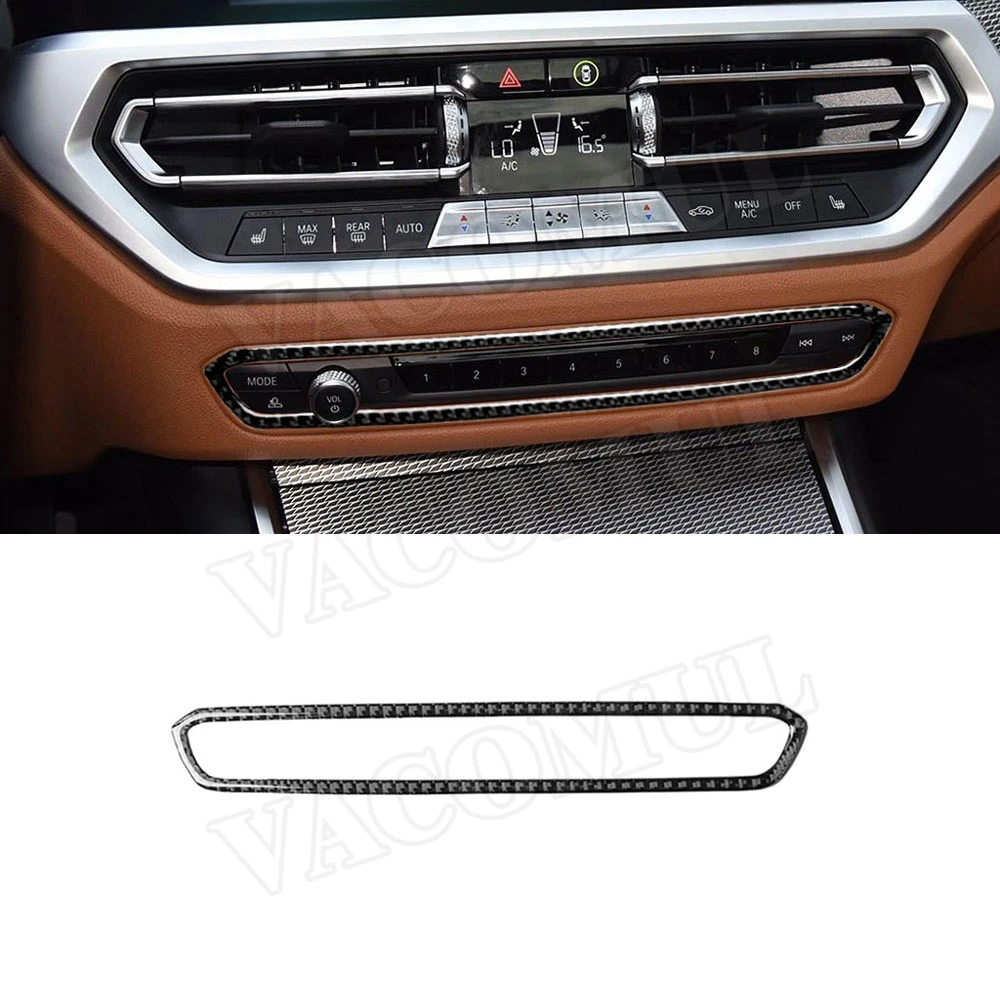Carbon Fiber Interior Trims Car Audio Player CD Panel Buttons Decorative Frame Cover Stickers For BMW G20 G28 2019 2020
Carbon Fiber Interior Trims Car Audio Player CD Panel Buttons Decorative Frame Cover Stickers For BMW G20 G28 2019 2020
