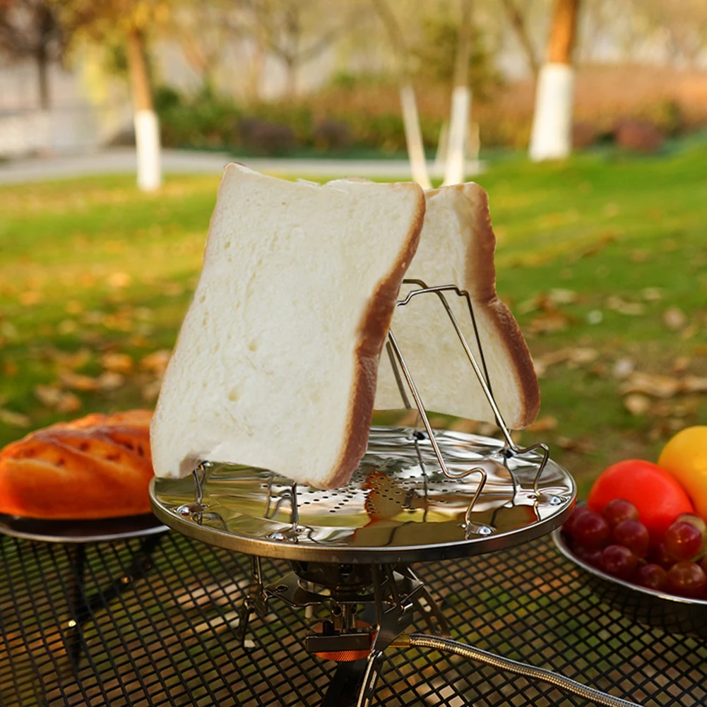 Portable 4 Slice Outdoor Camping BBQ Toaster Tray Foldable Stainless Steel Bread Toast Rack Stove Grill Plate
Portable 4 Slice Outdoor Camping BBQ Toaster Tray Foldable Stainless Steel Bread Toast Rack Stove Grill Plate