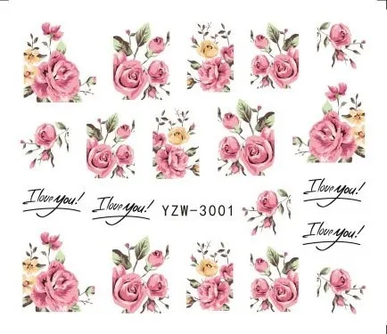 1 Sheets 2021 DIY Designer Water Transfer Tips Nail Art Pink Rose Flower Sticker Decals Women Beauty Wedding Nails
1 Sheets 2021 DIY Designer Water Transfer Tips Nail Art Pink Rose Flower Sticker Decals Women Beauty Wedding Nails