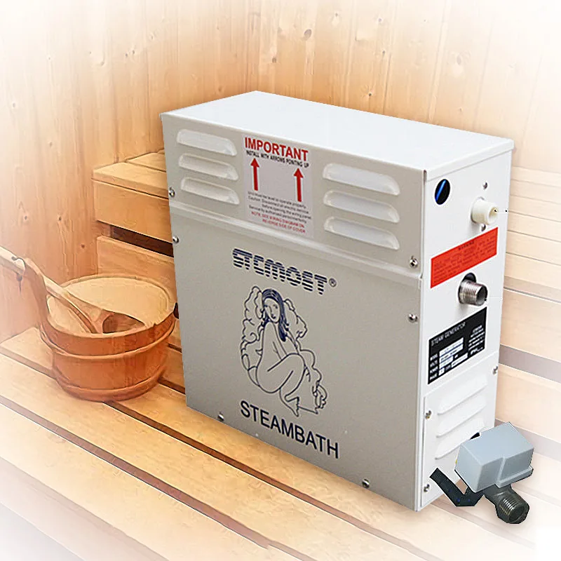 

6KW Steam Machine Household Steam Generator Sauna Room Dry Stream Furnace Wet Steam Steamer Digital Controller ST-60