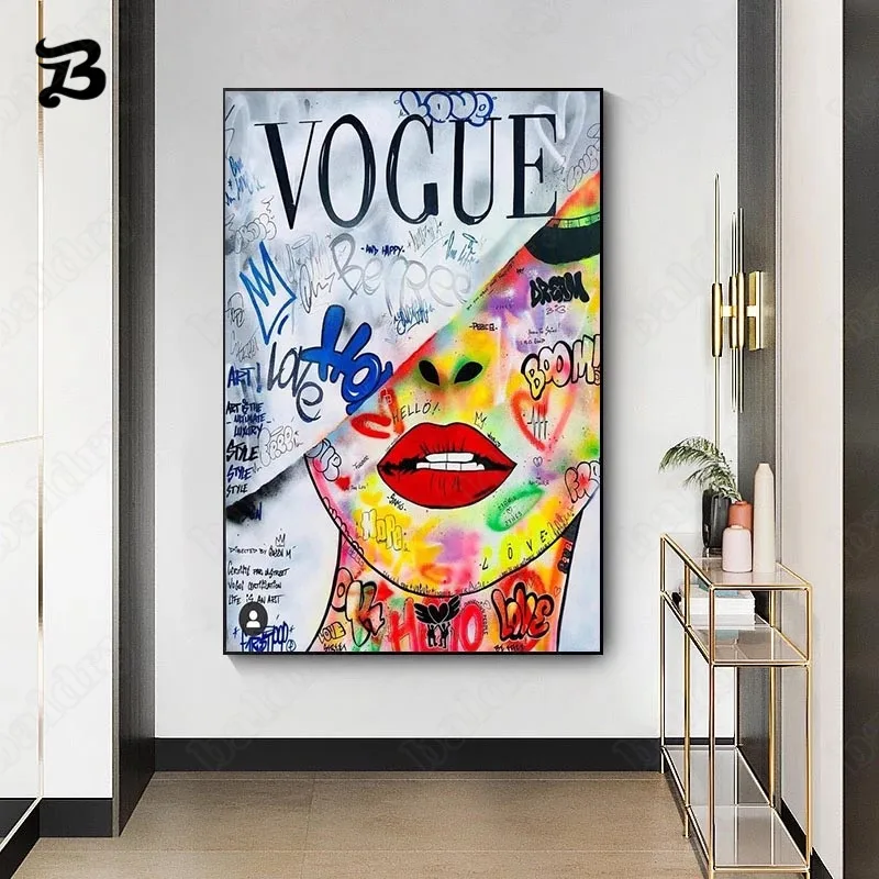 Canvas Painting for Living Room Pop Vogue Art Love Fashionable Women Modern Street Art Posters and Prints Abstract Home Decor
Canvas Painting for Living Room Pop Vogue Art Love Fashionable Women Modern Street Art Posters and Prints Abstract Home Decor