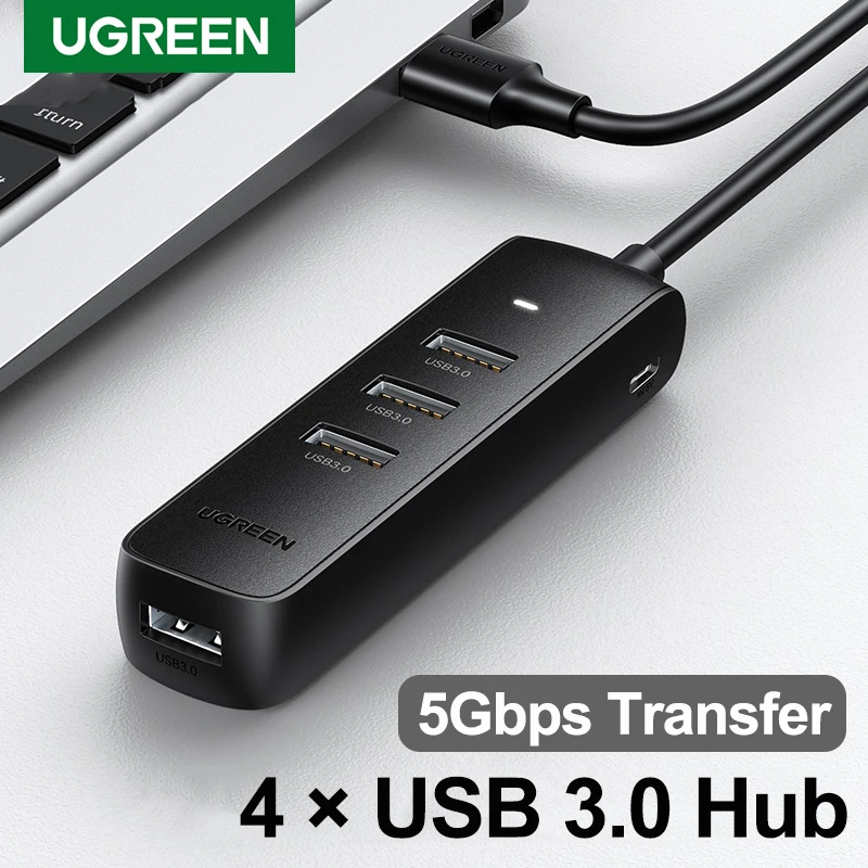 Ugreen USB HUB USB 3.0 2.0 Splitter Adapter Hub for MacBook Pro Air 2020 Surface Notebook PC Laptop USB A HUB 4 Ports Mini Size
Ugreen USB HUB USB 3.0 2.0 Splitter Adapter Hub for MacBook Pro Air 2020 Surface Notebook PC Laptop USB A HUB 4 Ports Mini Size