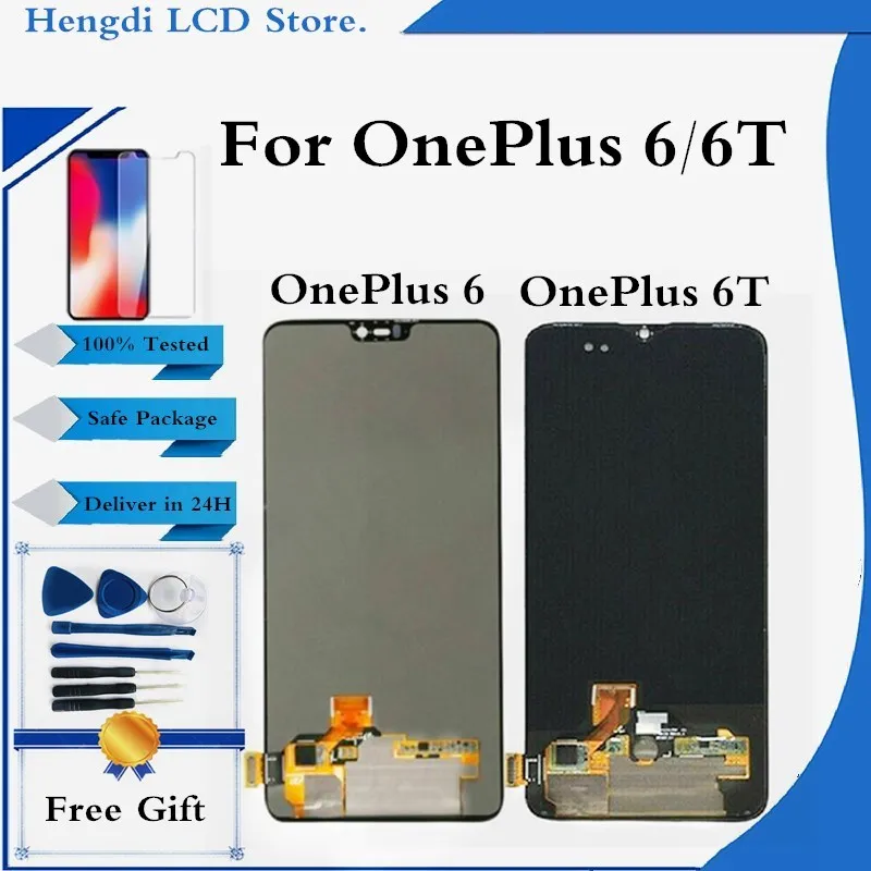 LCD Screen For Oneplus 6 A6000 LCD Display For Oneplus 6T A6010 Touch Screen Assembly Touch Digitizer OLED Screen Replacement
LCD Screen For Oneplus 6 A6000 LCD Display For Oneplus 6T A6010 Touch Screen Assembly Touch Digitizer OLED Screen Replacement