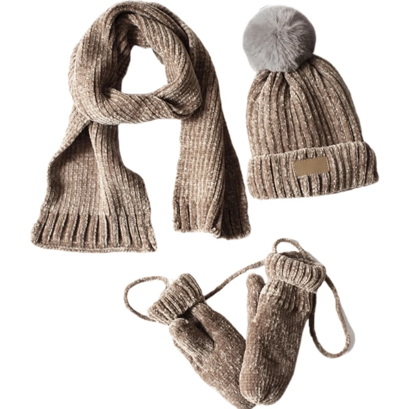 3 In 1 Toddler Kids Winter Ribbed Knit Warm Hat Scarf Gloves Set Solid Color Beanie Cap Shawl Mittens with String 2-8T
3 In 1 Toddler Kids Winter Ribbed Knit Warm Hat Scarf Gloves Set Solid Color Beanie Cap Shawl Mittens with String 2-8T