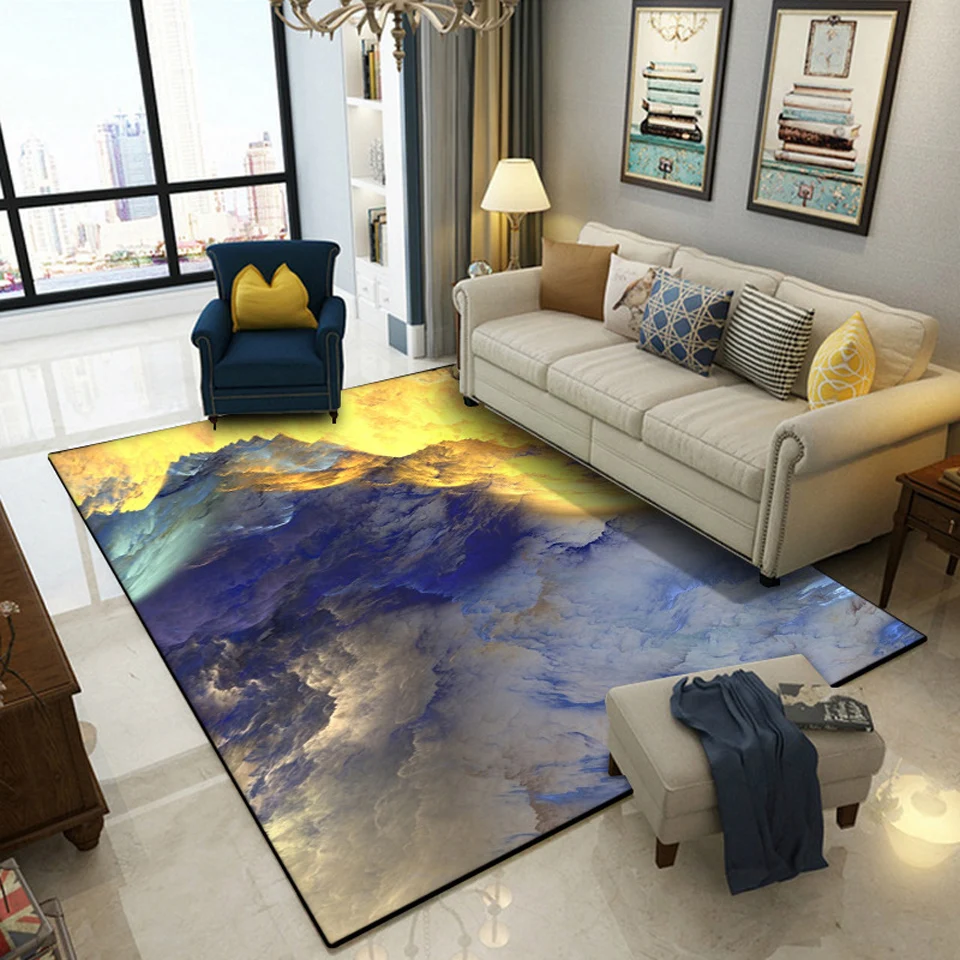Abstract Colorful Cloud Rugs For Living Room Blue Gold White Color Sofa Table Mat 3D Printed Carpets Modern Home Room Decorative
Abstract Colorful Cloud Rugs For Living Room Blue Gold White Color Sofa Table Mat 3D Printed Carpets Modern Home Room Decorative