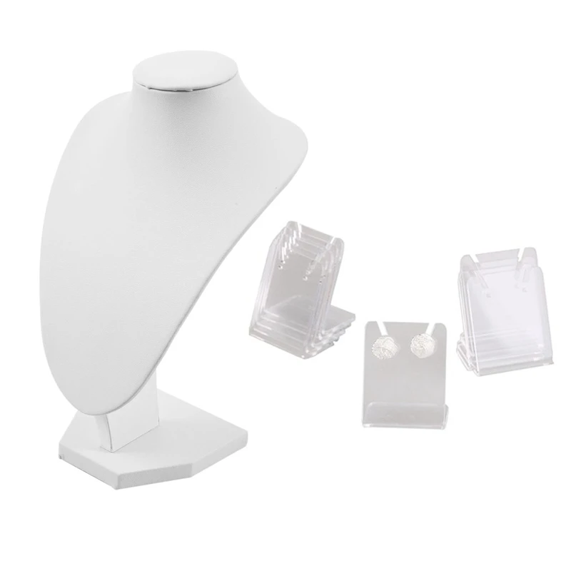 11 Pcs Accessories: 10 Pcs Showcase Display Stand Earring & 1 Pcs Jewelry Stand Portrait Model Necklace Display White
11 Pcs Accessories: 10 Pcs Showcase Display Stand Earring & 1 Pcs Jewelry Stand Portrait Model Necklace Display White