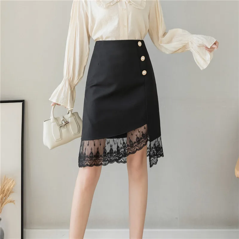 Midi Skirts 2021 New Fashion Irregular Lace Patchwork Package Hip Skirt Womens Elegant High Waist Skirts Office Lady Skirt
Midi Skirts 2021 New Fashion Irregular Lace Patchwork Package Hip Skirt Womens Elegant High Waist Skirts Office Lady Skirt