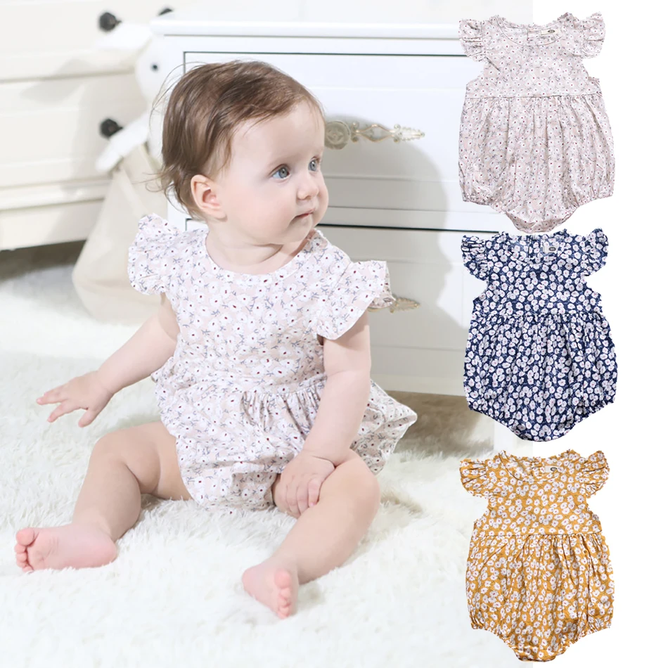 Newborn Infant Baby Girls Romper Cotton Fly Sleeve Floral printed Jumpsuit Princess Birthday Toddler Soft Clothes Outfits
Newborn Infant Baby Girls Romper Cotton Fly Sleeve Floral printed Jumpsuit Princess Birthday Toddler Soft Clothes Outfits