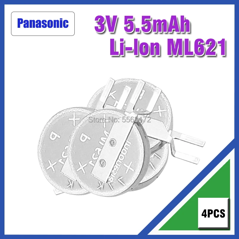 Аккумуляторная батарея 4 шт. новая для Panasonic ML621 ML621S ML-621S ML621S/DN ML-621S/DN 621 3 в с