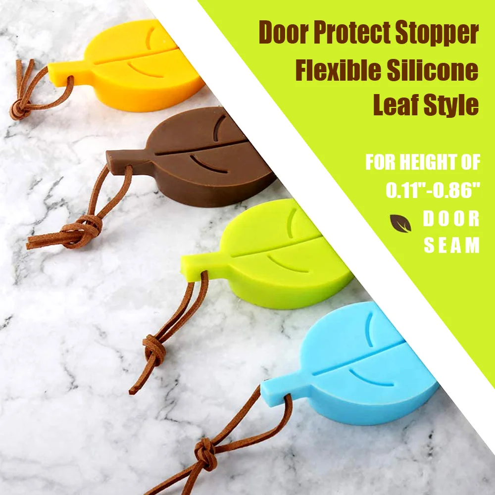 Leaf Style Silicone Door Protect Stopper, Wedge Finger Protector, Cute Cartoon Flexible Silicone Door Window Stops with Lanyard
Leaf Style Silicone Door Protect Stopper, Wedge Finger Protector, Cute Cartoon Flexible Silicone Door Window Stops with Lanyard