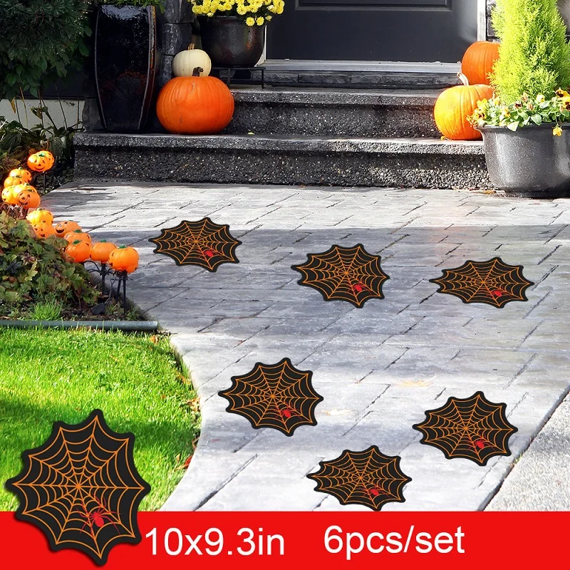 6Pcs Happy Halloween Wall Stickers Horror Spider Web Sticker For Floor Wall Window Door Class Decals Horror Props Party Suppiles
6Pcs Happy Halloween Wall Stickers Horror Spider Web Sticker For Floor Wall Window Door Class Decals Horror Props Party Suppiles