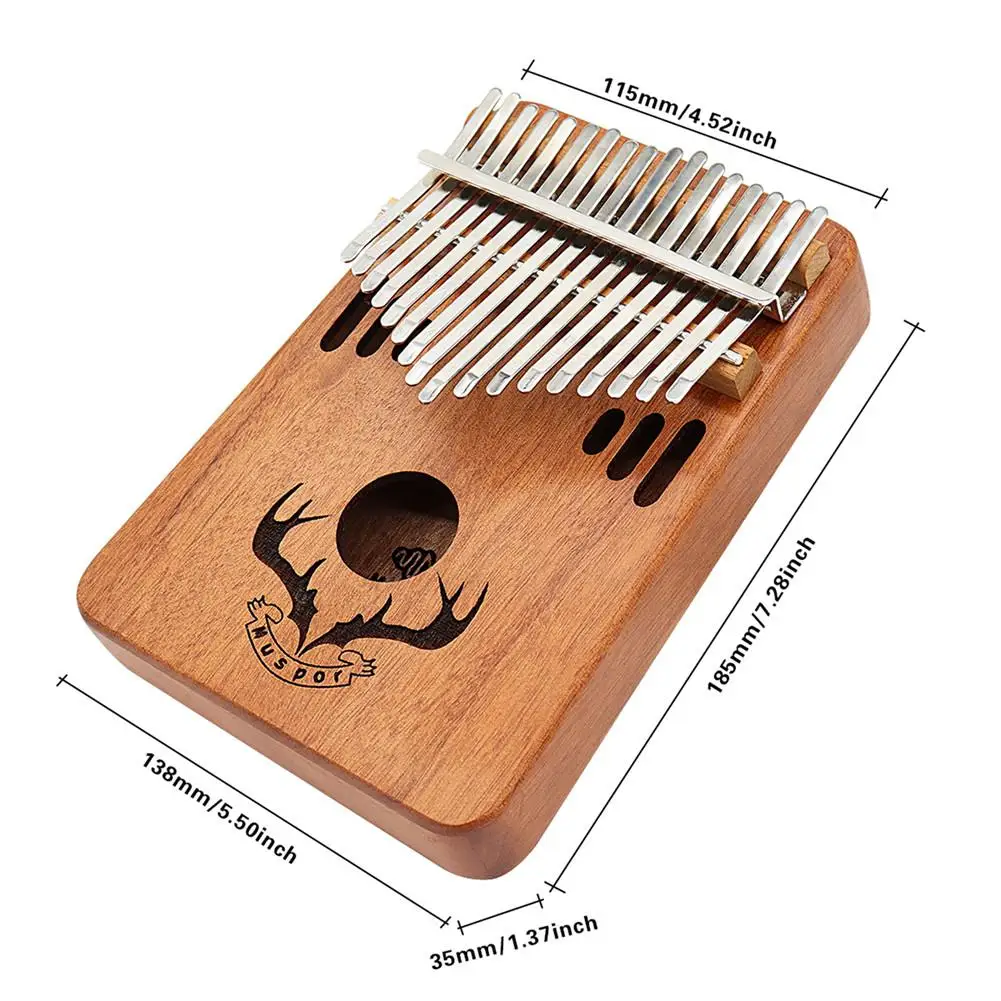 17 Key Kalimba Mahogany Thumb Piano Natural Mini Keyboard Instrument Gift with Padded Bag Tuner Hammer Musical Instruments
17 Key Kalimba Mahogany Thumb Piano Natural Mini Keyboard Instrument Gift with Padded Bag Tuner Hammer Musical Instruments